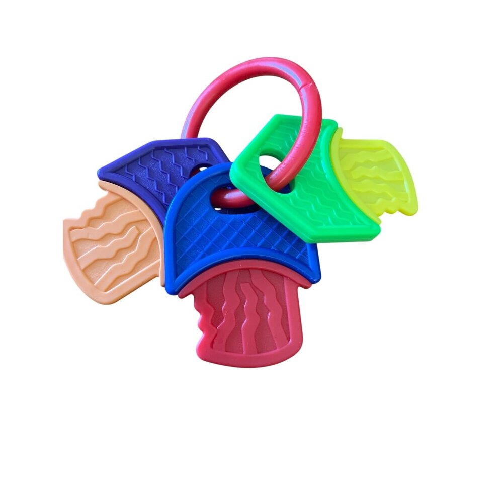 Colorful Babyking Textured Teething Keys Toy For Infants Toddlers Multicolor